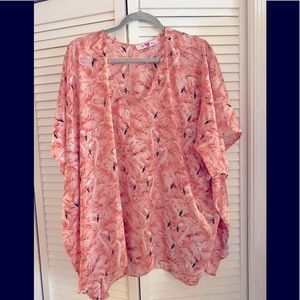 Buddy Love Flamingo Print Top S/M